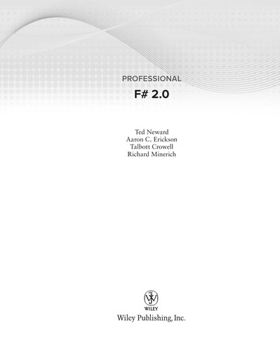 Cover of Professional F# 2. 0