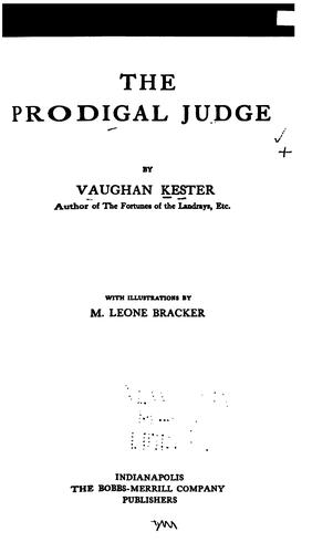 Cover of The Prodigal Judge
