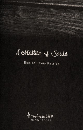 Cover of A matter of souls