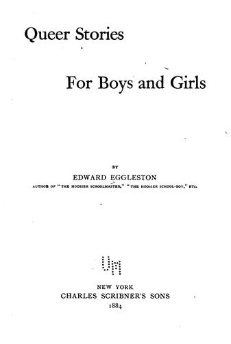 Cover of Queer stories for boys and girls