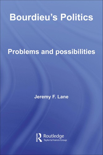 Cover of Bourdieu's politics