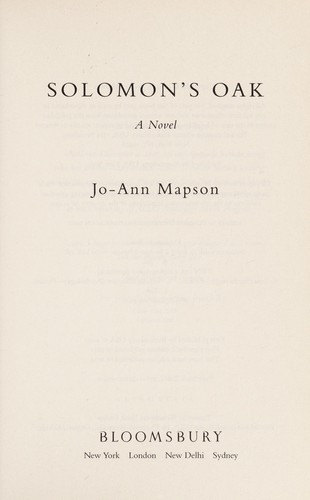Cover of Solomon's Oak