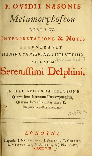 Cover of Metamorphoses