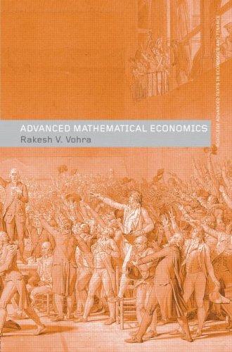 Cover of Advanced mathematical economics