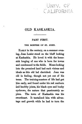 Cover of Old Kaskaskia: A Novel