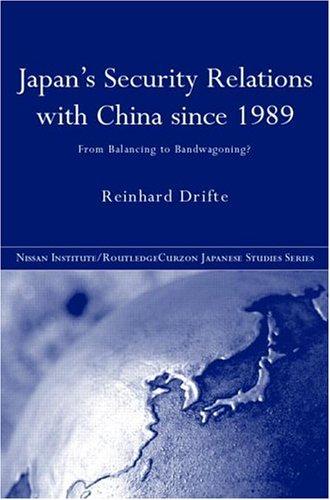 Cover of Japan's security relations with China since 1989