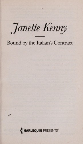 Cover of Bound by the Italian's Contract