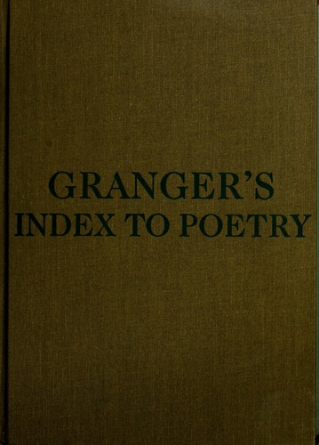 Cover of Index to poetry