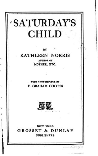 Cover of Saturday's Child
