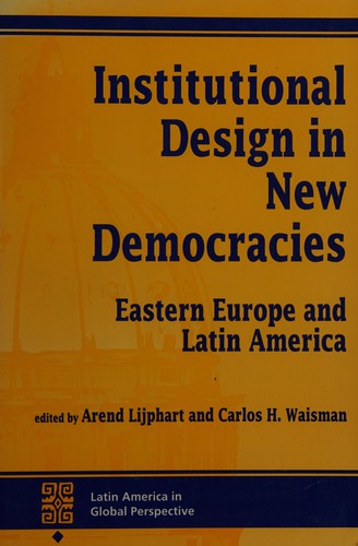 Cover of Institutional design in new democracies