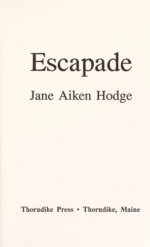 Cover of Escapade
