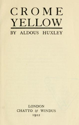 Cover of Crome yellow