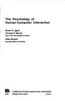Cover of The psychology of human-computer interaction