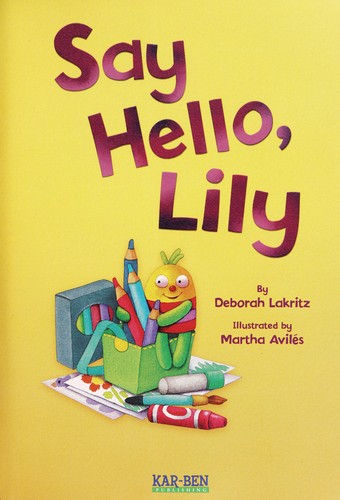 Cover of Say hello, Lily