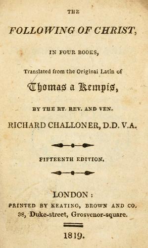 Cover of Imitation of Christ