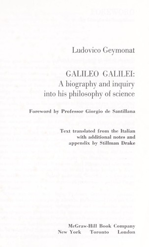 Cover of Galileo Galilei