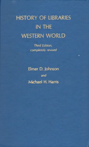 Cover of History of libraries in the Western World