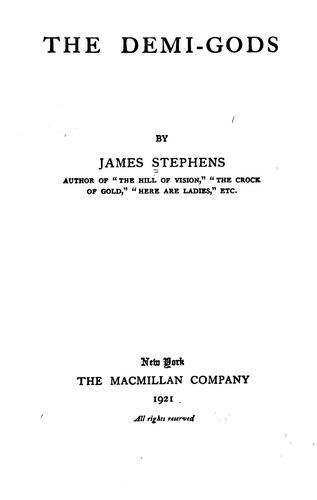 Cover of The demi-gods