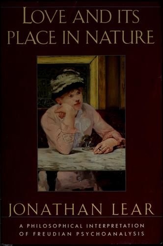 Cover of Love and its place in nature