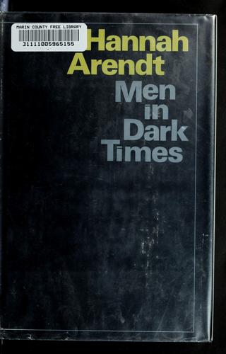 Cover of Men in dark times