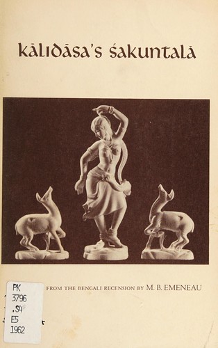 Cover of The Abhijñānaśākuntalam of Kālidāsa