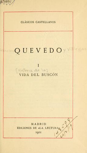 Cover of Historia de la vida del Buscón