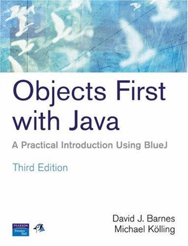 Cover of Objects first with Java