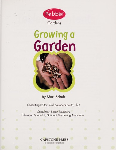 Cover of Growing a garden