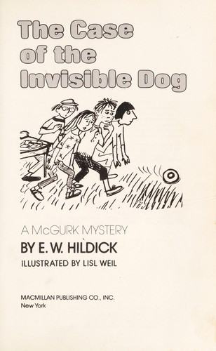 Cover of The case of the invisible dog