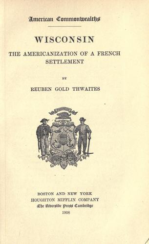 Cover of Wisconsin