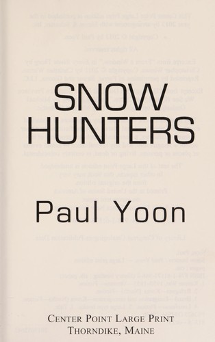 Cover of Snow hunters