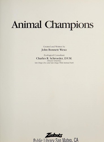 Cover of Animal champions