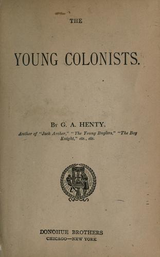 Cover of The young colonists