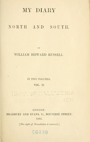 Cover of My diary North and South