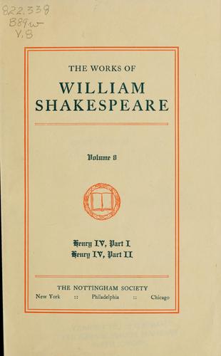 Cover of Plays (King Henry IV. Part 1 / King Henry IV. Part 2)