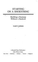Cover of Starting on a shoestring