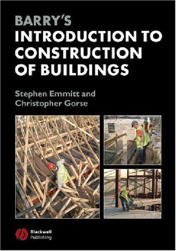 Cover of Barry's introduction to construction of buildings