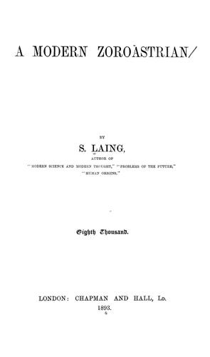 Cover of A modern Zoroastrian