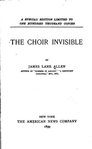 Cover of The Choir Invisible