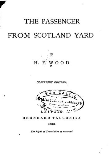 Cover of The Passenger from Scotland Yard