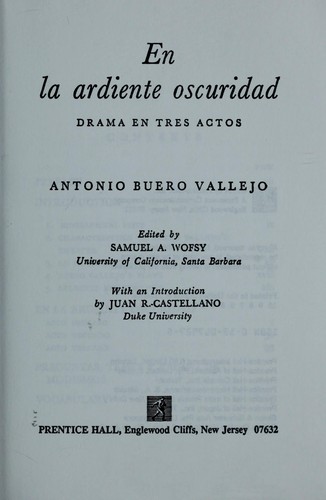 Cover of En la ardiente oscuridad