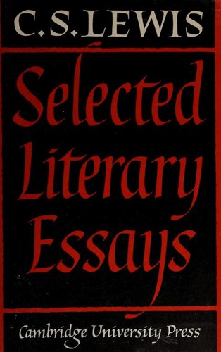 Cover of Selected literary essays
