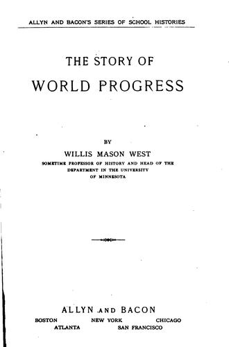 Cover of West's story of world progress