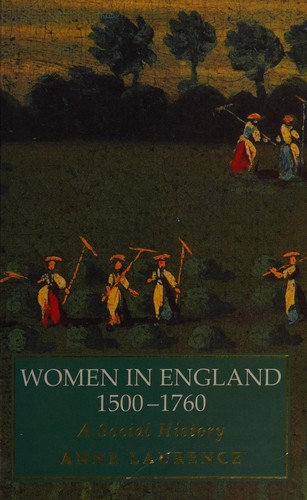 Cover of Women in England, 1500-1760