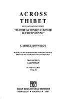 Cover of Across Thibet