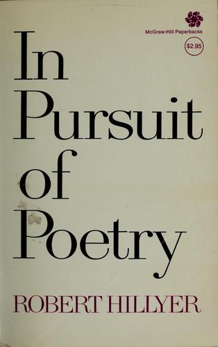 Cover of In Pursuit of Poetry