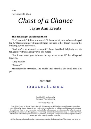 Cover of Ghost Of A Chance