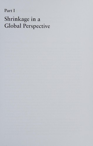 Cover of Shrinking Cities