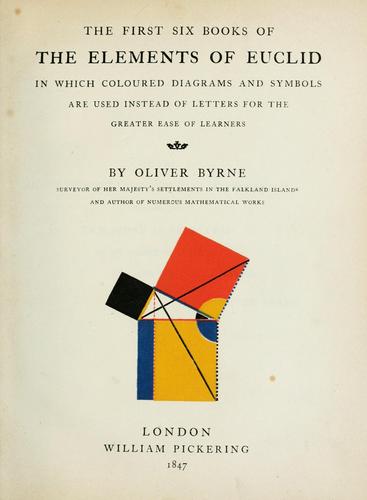 Cover of The First Six Books of the Elements of Euclid