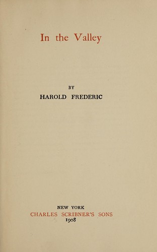 Cover of In the valley
